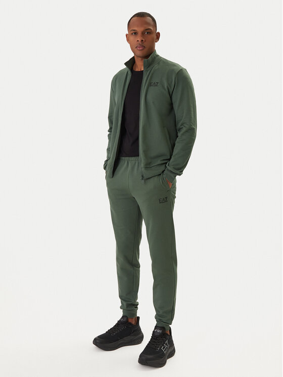 EA7 Emporio Armani Dres 8NPV60 PJVRZ Zielony Regular Fit