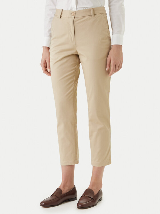 Gant Chinosy 4150380 Beżowy Slim Fit