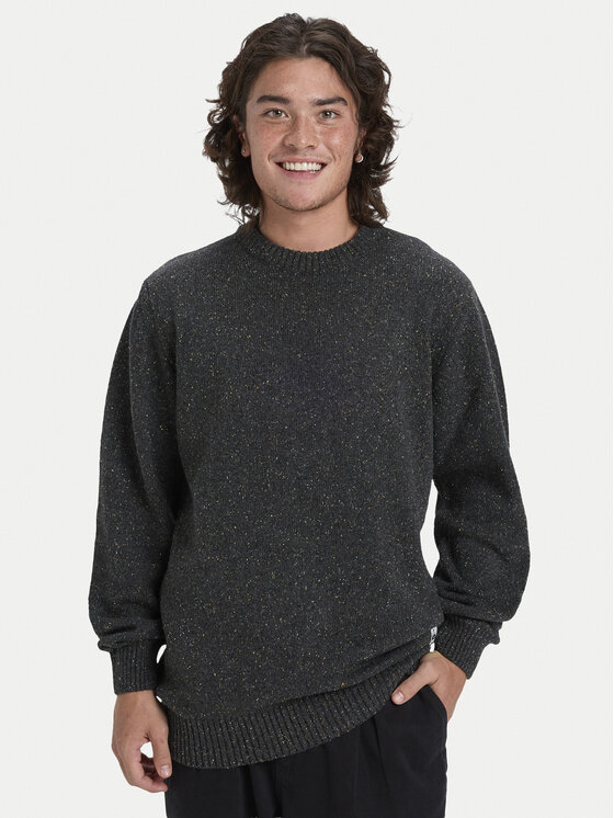 Quiksilver Sweter Slow Song Neppy EQYSW03325 Szary Regular Fit