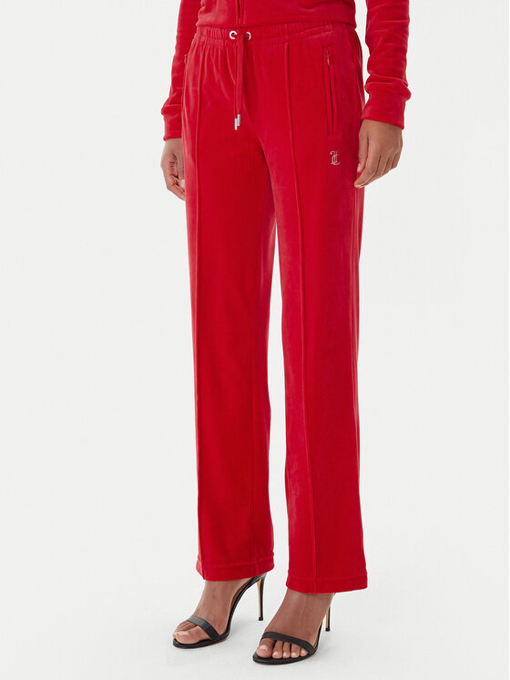 Juicy Couture Spodnie dresowe Tina JCWBJ225307 Czerwony Regular Fit