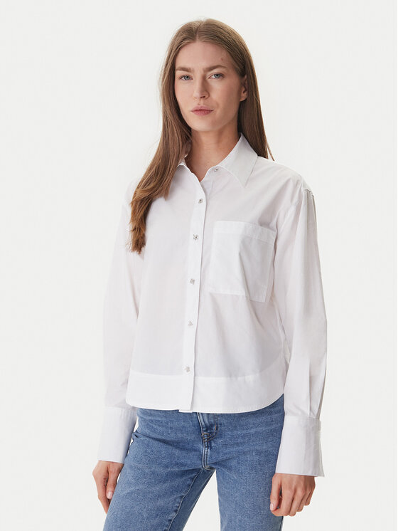 DKNY Koszula DJ6W2238 Biały Regular Fit