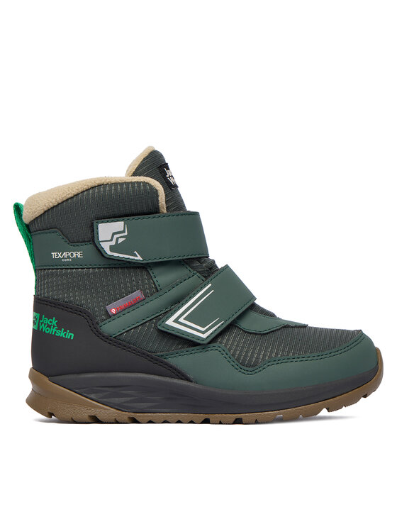 Jack Wolfskin Śniegowce Polar Bear B Texapore Mid VC K A62144 E0206 Zielony