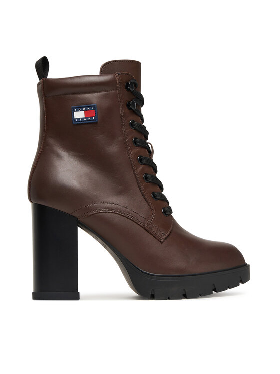 Tommy Jeans Trzewiki Tjw Lace Up EN0EN02832 Brązowy