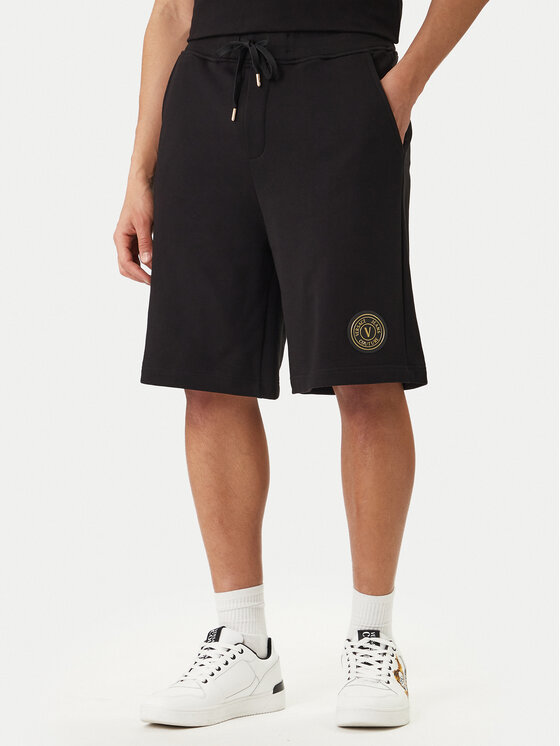 Versace Jeans Couture Szorty sportowe 80GADT03 CF01T Czarny Regular Fit