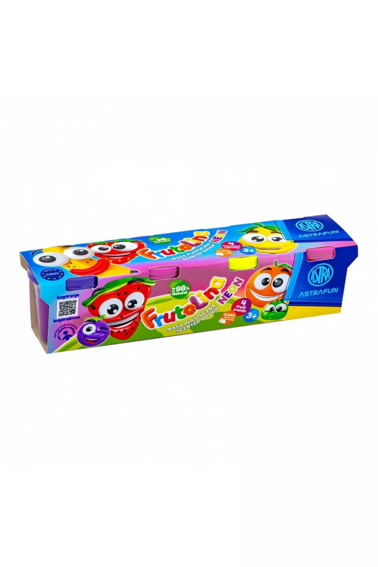 Masa plastyczna 4kol 100g neon ASTRA 336122012