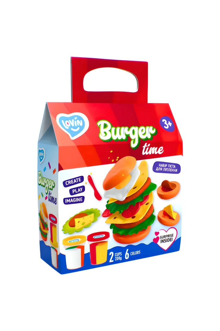Zestaw kreatywny ciastolina Burger time