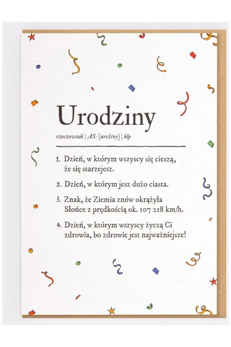 Kartka Definicja urodzin