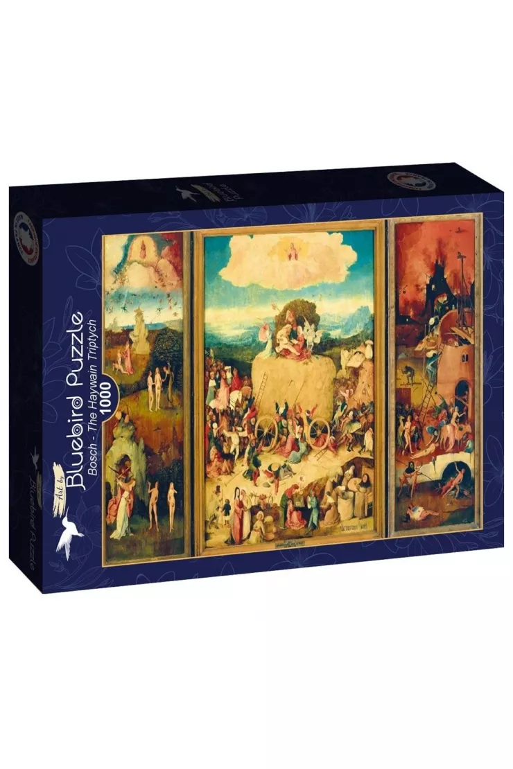 Puzzle 1000 el. Wóz z sianem - Tryptyk, Bosch
