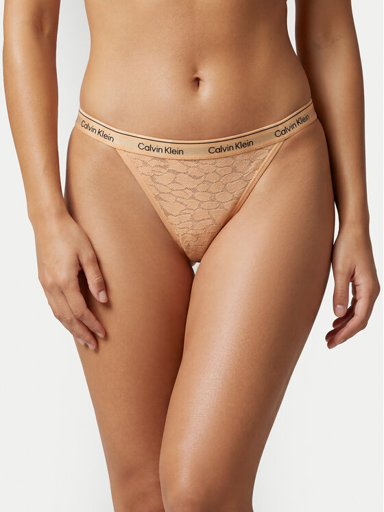 Calvin Klein Figi klasyczne LV00QD5213 Beżowy