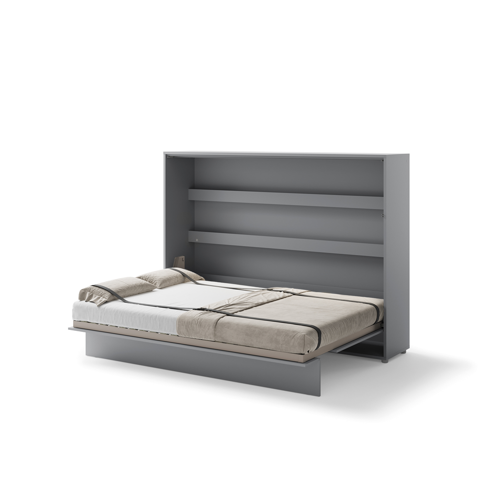 Półkotapczan poziomy BC-04 Bed Concept 140x200 cm Szary półkotapczan, półkotapczany, półkotapczany Lenart, półkotapczan Lenart, Bed Concept, łóżko w szafie, składane łóżko