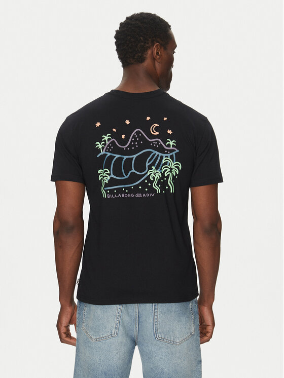 Billabong T-Shirt EBYZT00296cz Czarny Regular Fit