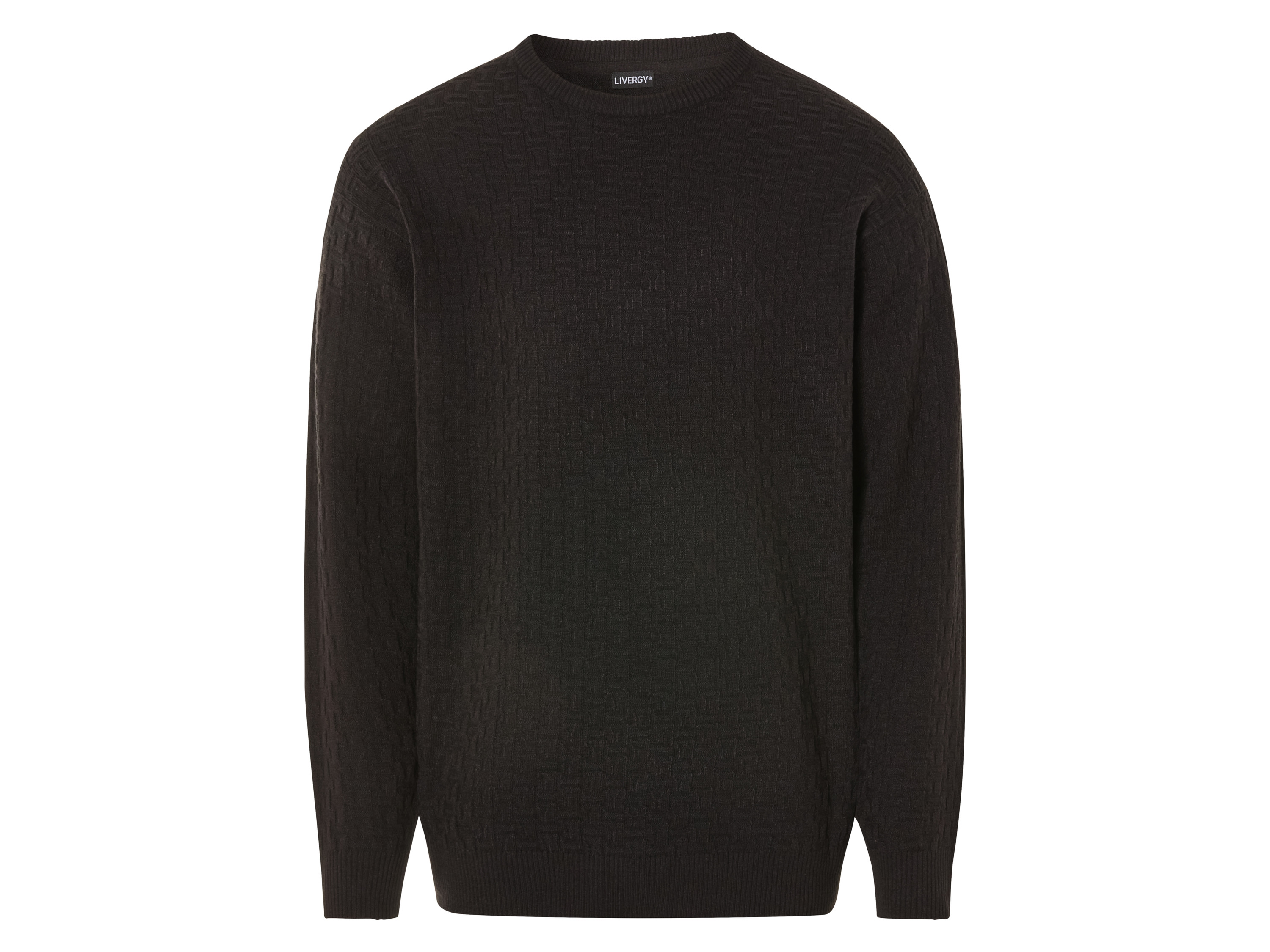 LIVERGY® Sweter męski, luźny krój (S(44/46), Czarny) miniaturka