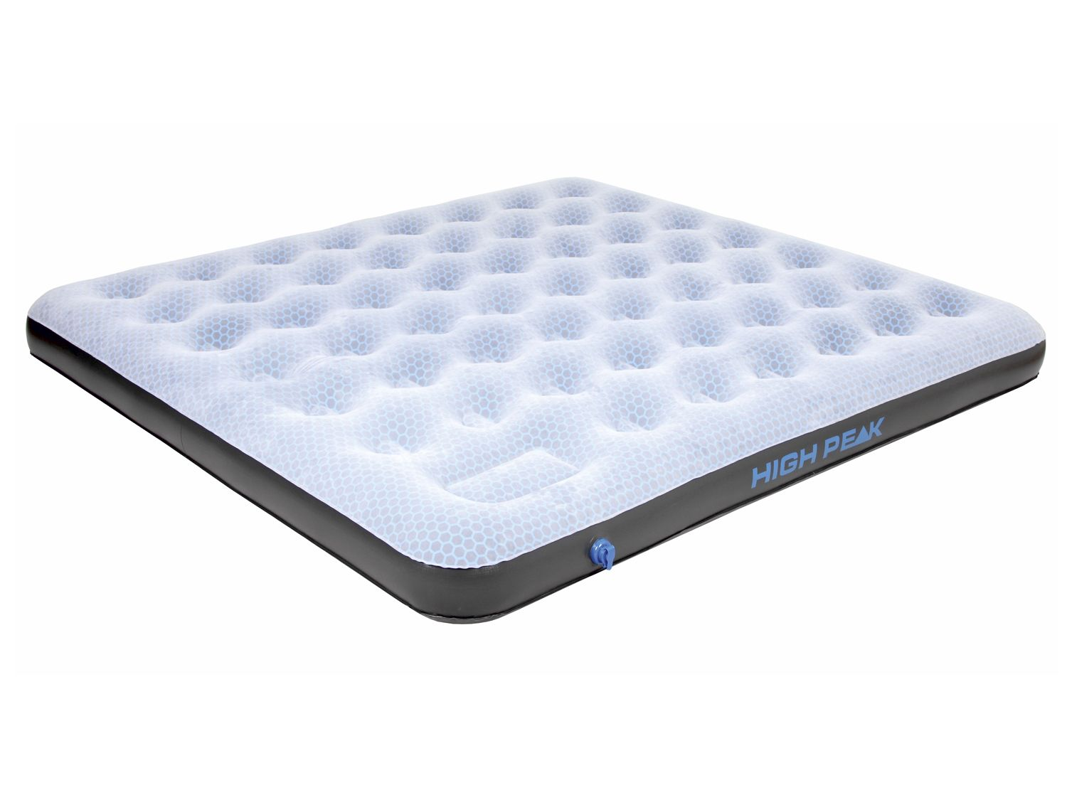 Łóżko dmuchane HIGH PEAK Comfort Plus, ze zintegrowaną pompką nożną (King Size: ok. 200 x 185 x 20 cm)