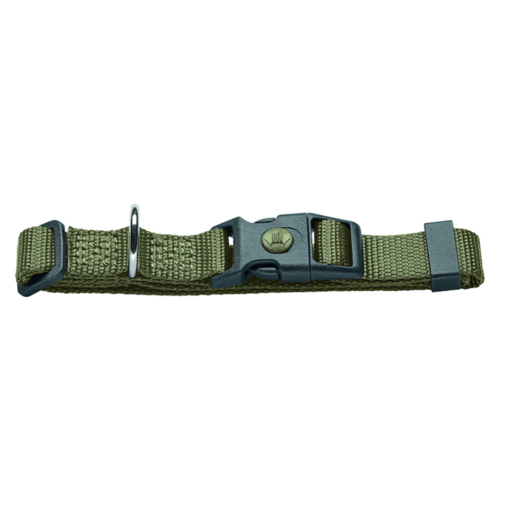 Obroża HUNTER London, oliwkowa - Vario Basic, M, obwód szyi: 30-46 cm, szer. 15 mm miniaturka