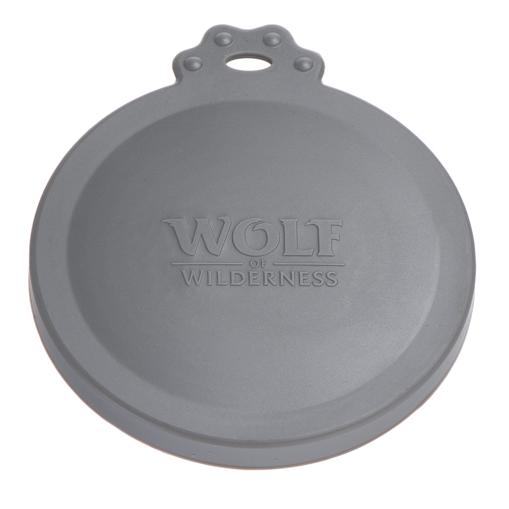 Wolf of Wilderness pokrywka na puszki - 3 x Ø 7,5 i 10 cm (3 pokrywki do puszek 400 g i 800 g każda) miniaturka