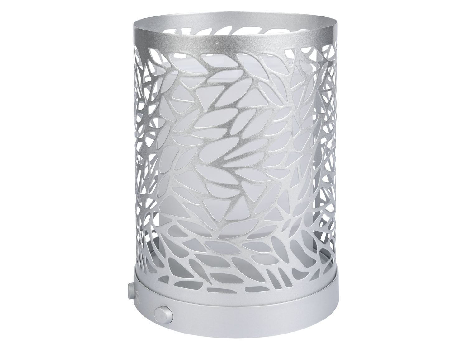 SILVERCREST® Dyfuzor zapachowy „Design” z funkcją światła, 1 sztuka (Wzory srebrny)