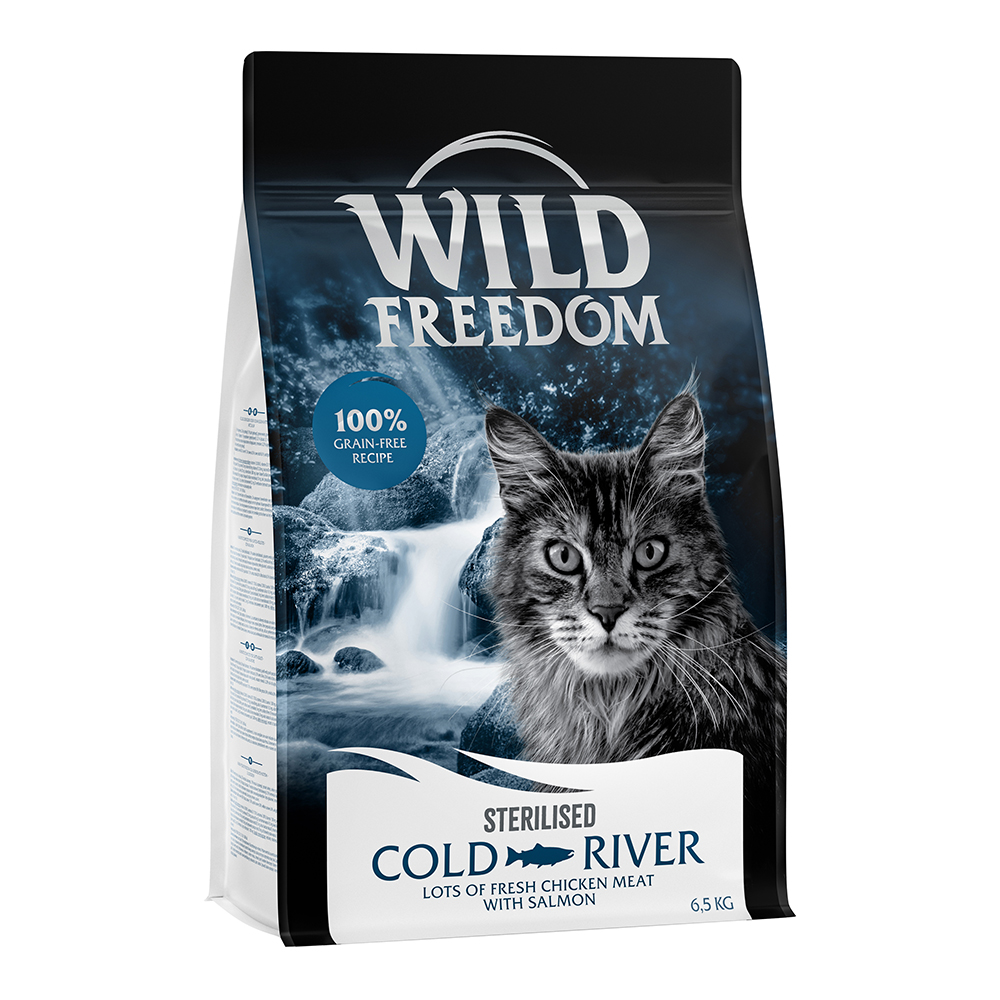 Wild Freedom Adult "Cold River" Sterilised, łosoś - bezzbożowa receptura - 2 x 6,5 kg