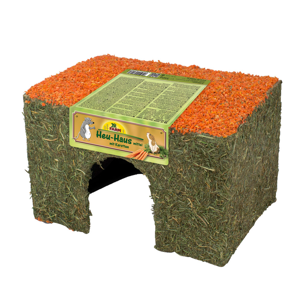 JR Farm domek z siana i marchwi, dla gryzoni - Średni, 350 g miniaturka