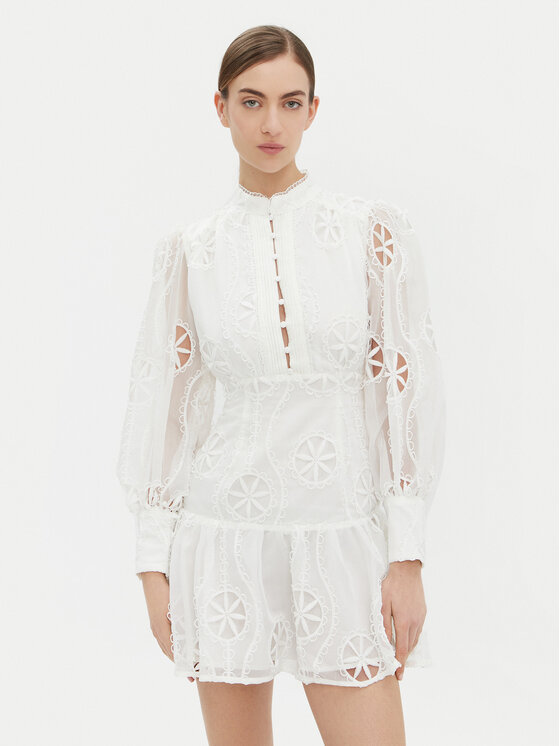 Bardot Sukienka koktajlowa 59586DB3 Biały Regular Fit