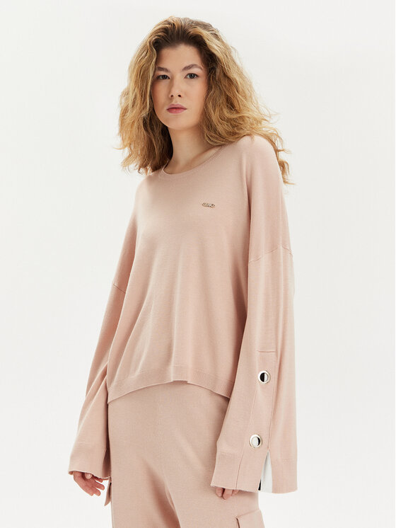Liu Jo Sweter TA4046 MS49I Różowy Regular Fit