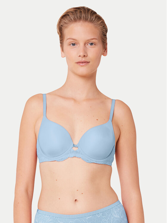 Triumph Biustonosz z fiszbiną Amourette Charm 10214459 Niebieski