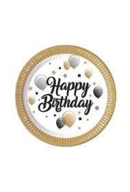 Talerzyki papierowe Happy Birthday