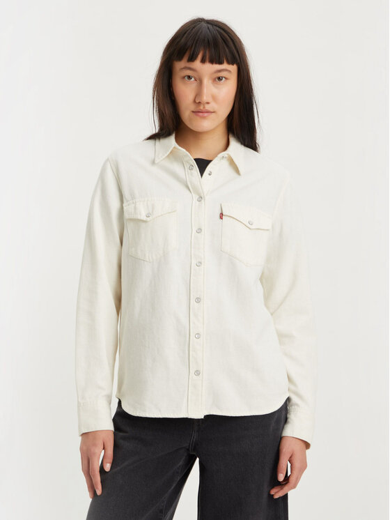 Levi's® Koszula Essential Western 167860014 Écru Regular Fit