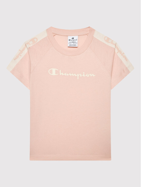 Champion T-Shirt 404473 Różowy Regular Fit