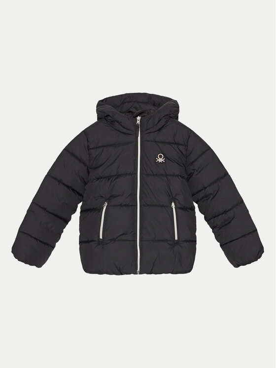 United Colors Of Benetton Kurtka zimowa 2LETCN04Y Czarny Regular Fit