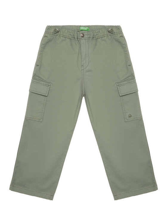 United Colors Of Benetton Spodnie materiałowe 4XZXCF04I Szary Loose Fit