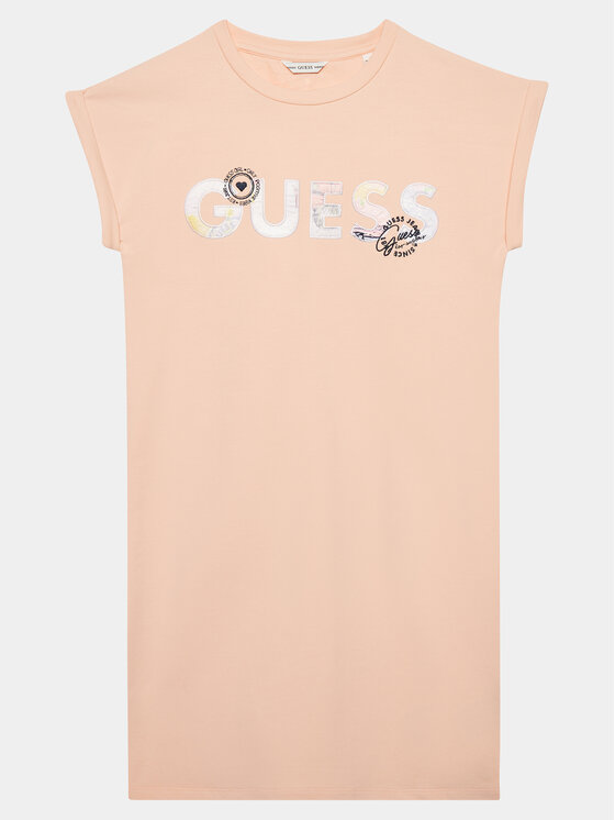 Marciano Guess Sukienka codzienna J4GK14 KAE23 Koralowy Regular Fit