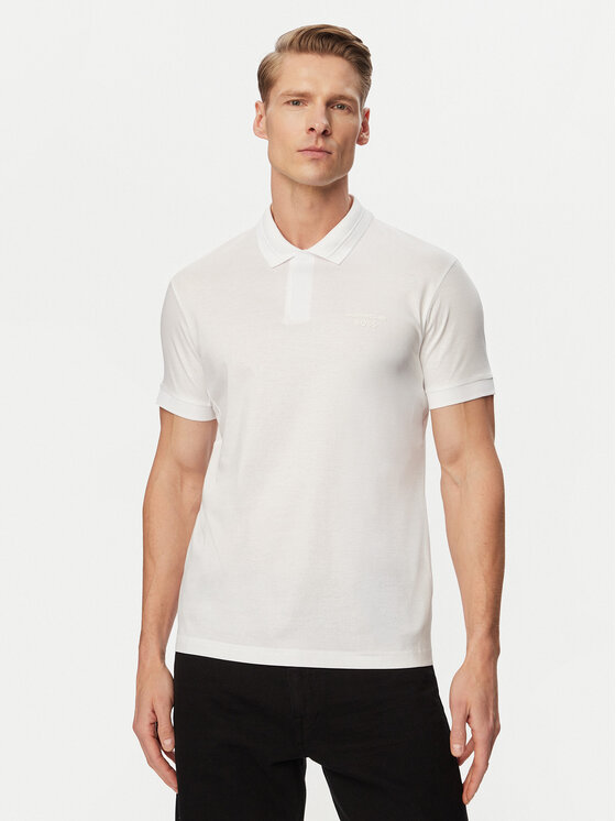 BOSS Polo PS Spirit70 50559801 Biały Regular Fit