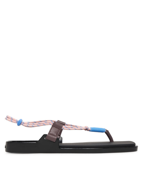 Calvin Klein Sandały Beach Sandal Rope Pu 2 HW0HW02967 Kolorowy