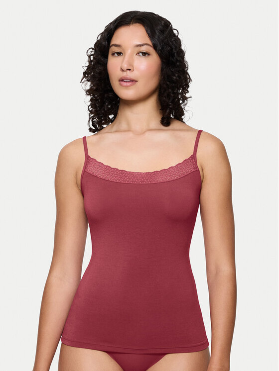 Triumph Top Feel Of Modal 10221654 Różowy Slim Fit miniaturka
