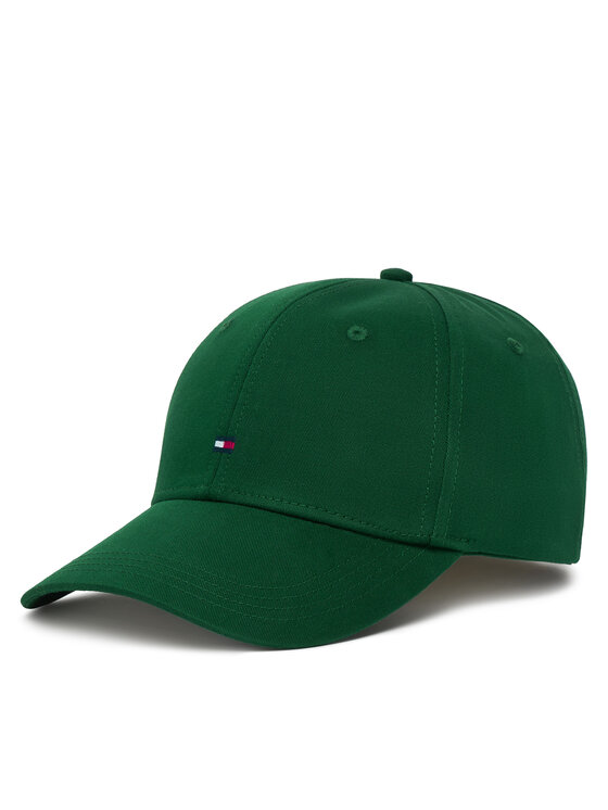 Tommy Hilfiger Czapka z daszkiem Th Flag Cotton 6 Panel Cap AM0AM13008 Zielony
