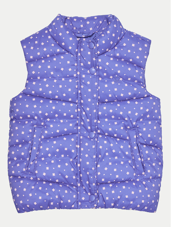 United Colors Of Benetton Kamizelka 20V8GJ00J Niebieski Regular Fit
