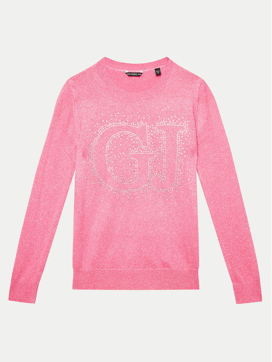 Guess Sweter J4YR00 Z3FP0 Różowy Regular Fit