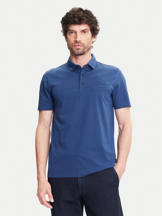 Pierre Cardin Polo C5 21514.2122 Granatowy Regular Fit