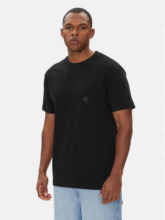 DC Shoes T-Shirt ADYKT03246 Czarny Regular Fit