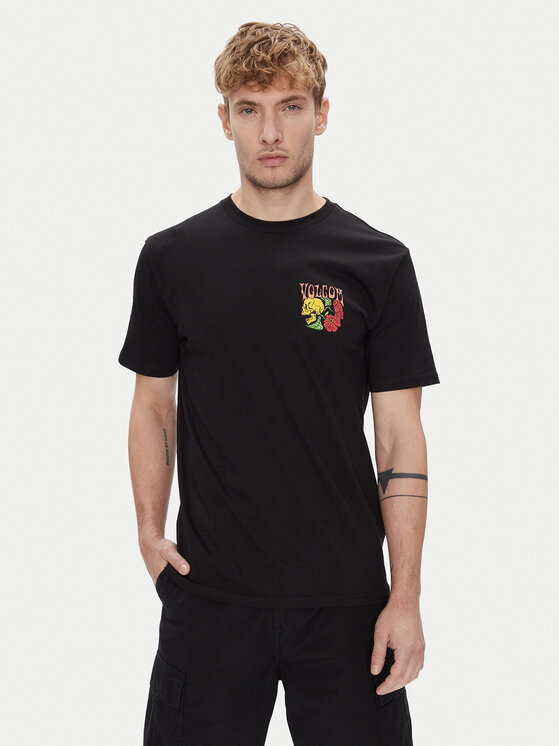 Volcom T-Shirt Tooflow A3512551 Czarny Classic Fit