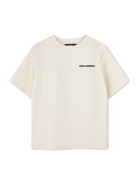 Karl Lagerfeld Kids T-Shirt Z30440 D Biały Regular Fit