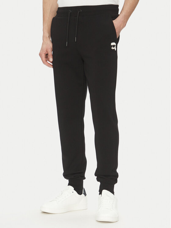 KARL LAGERFELD Spodnie dresowe 705713 500900 Czarny Regular Fit