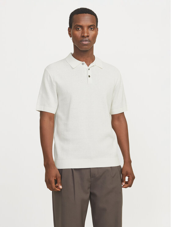 Jack & Jones Polo Cooper 12271483 Biały Regular Fit