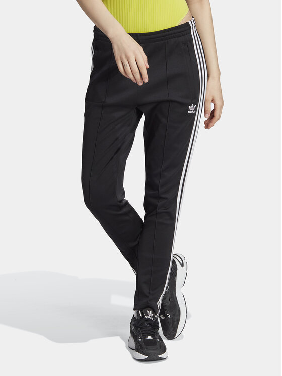 adidas Spodnie dresowe adicolor SST IK6600 Czarny Slim Fit