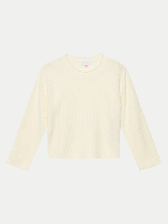 Vero Moda Girl Sweter Sayla 10300633 Beżowy Regular Fit