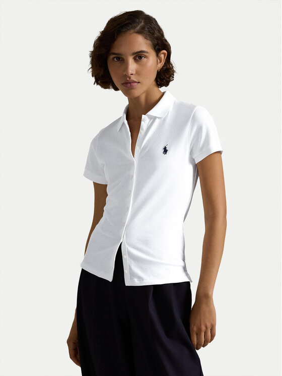 Polo Ralph Lauren Polo 211939272002 Biały Slim Fit