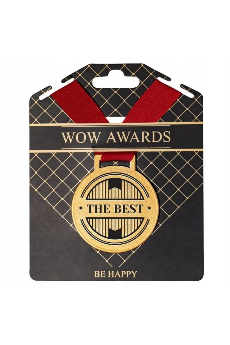 Medal prezentowy z napisem The best