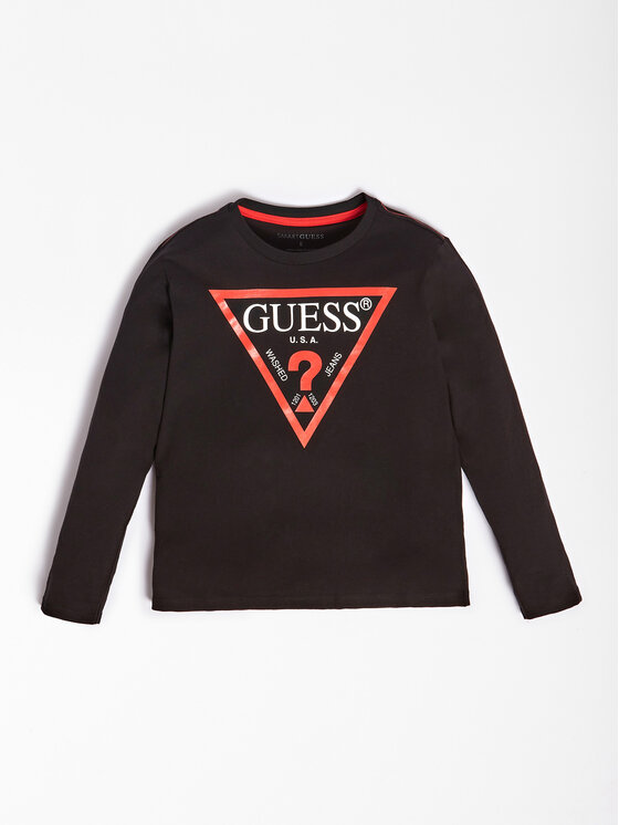 Guess Bluzka L84I29 K8HM0 Czarny Regular Fit miniaturka