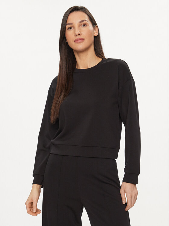 United Colors Of Benetton Bluza 3UNN3M05L Czarny Relaxed Fit