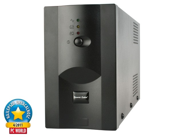 UPS GEMBIRD POWER CUBE 650VA AVR 2xIEC320 czarny
